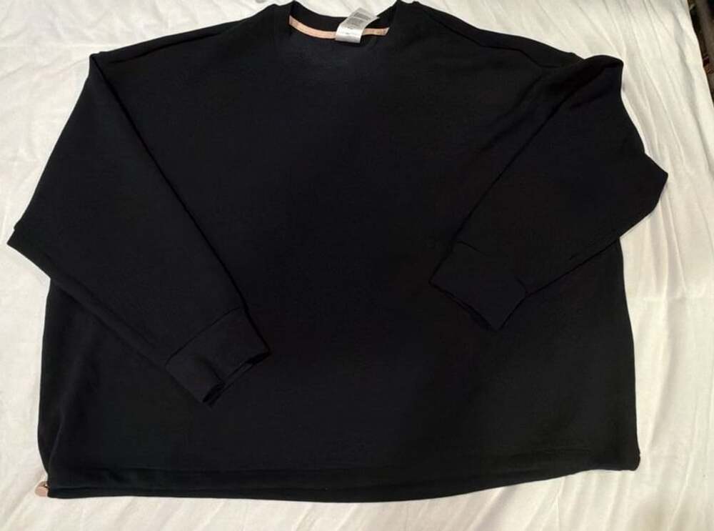 Crane Sweatshirt Size XL Black Long Sleeve Crewneck Pullover